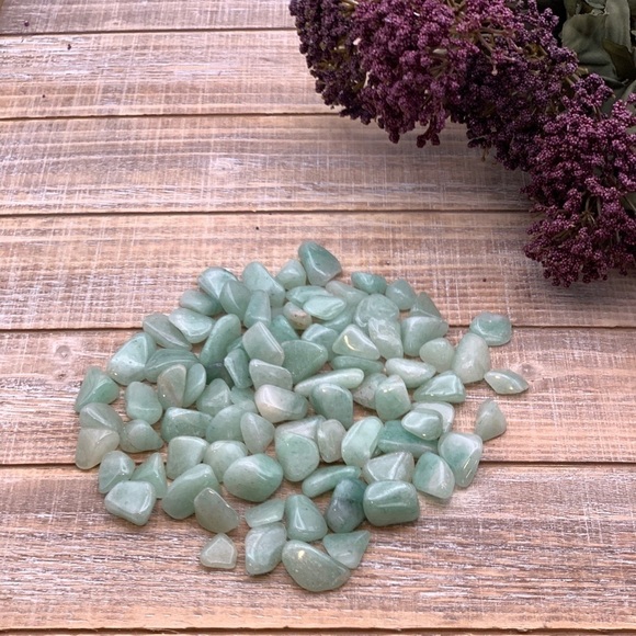 Green Aventurine Tumbled Polished Stones (2 per order) - Picture 1 of 3